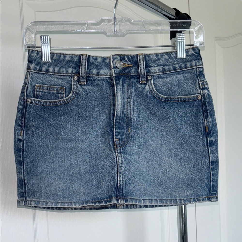 PacSun Blue Denim Mini Skirt